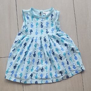 Rachel Riley Seahorse Print Baby Dress